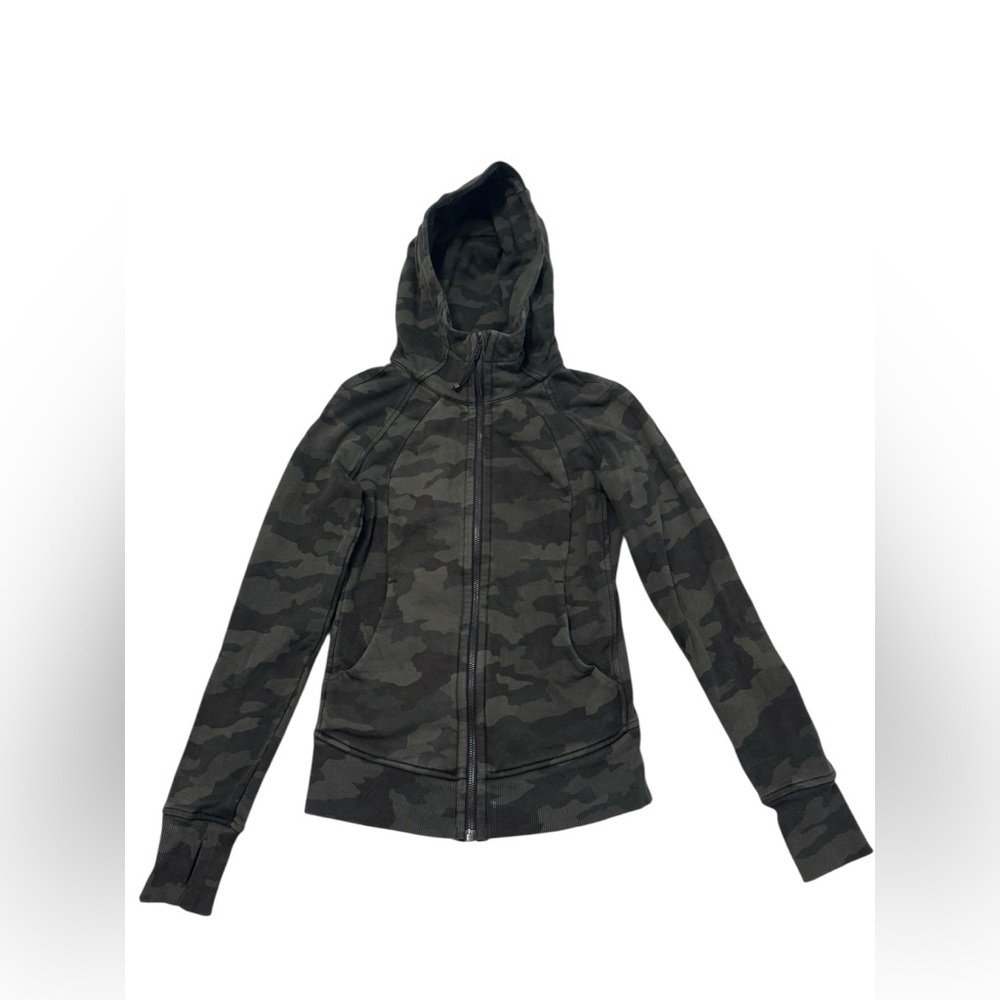 Lululemon Scuba Hoodie *Light Cotton Fleece in Heritage 365Camo Dark Olive Multi - Picture 4 of 8